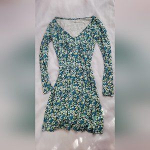NWOT! BP Nordstrom Women's Floral Long Sleeve Dress Size XS